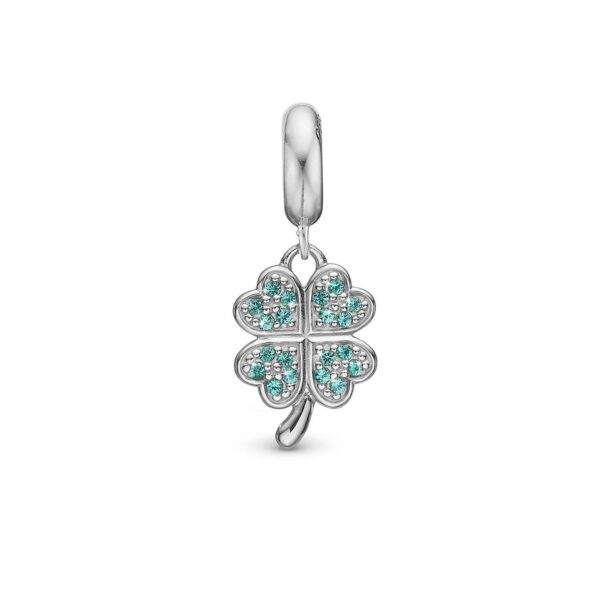 Christina - Lucky Clover charm, 4 mm Sterlingsølv