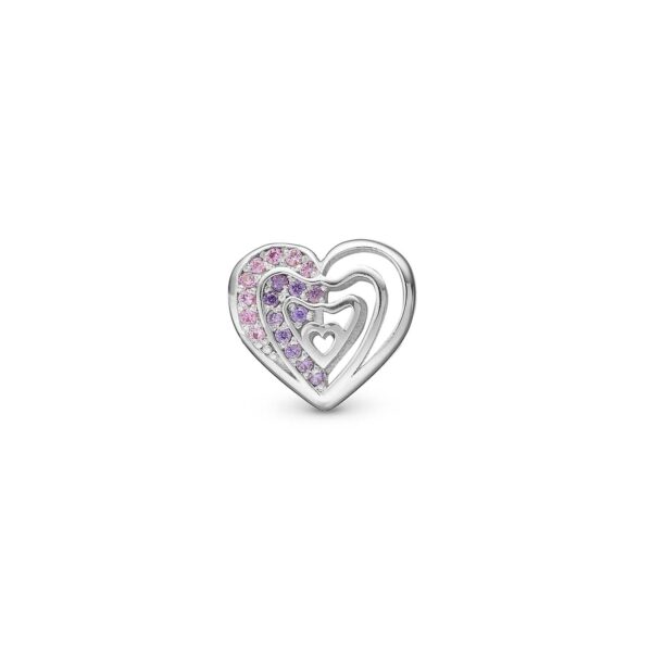 Christina - Rainbow Kiss charm, 4 mm Sterlingsølv