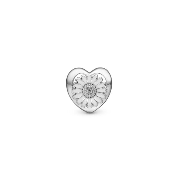 Christina - Daisy Flower charm, 4 mm Sterlingsølv