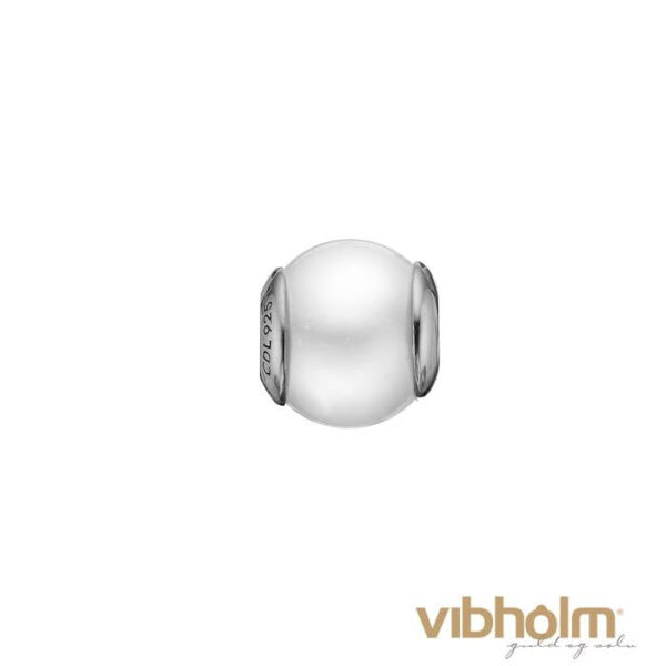 Christina - Pearl White Charm sterlingsølv 623-S33