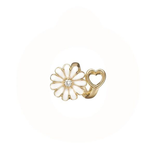 Christina - Marguerite Heart Charm 630-G184