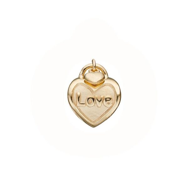 Christina - Love Lock Charm forgyldt sølv 630-G210