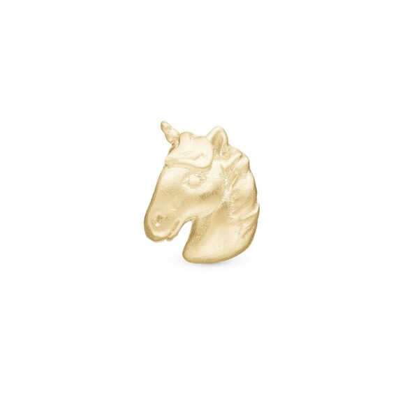 Christina - Unicorn charm, 6 mm Forgyldt sterlingsølv