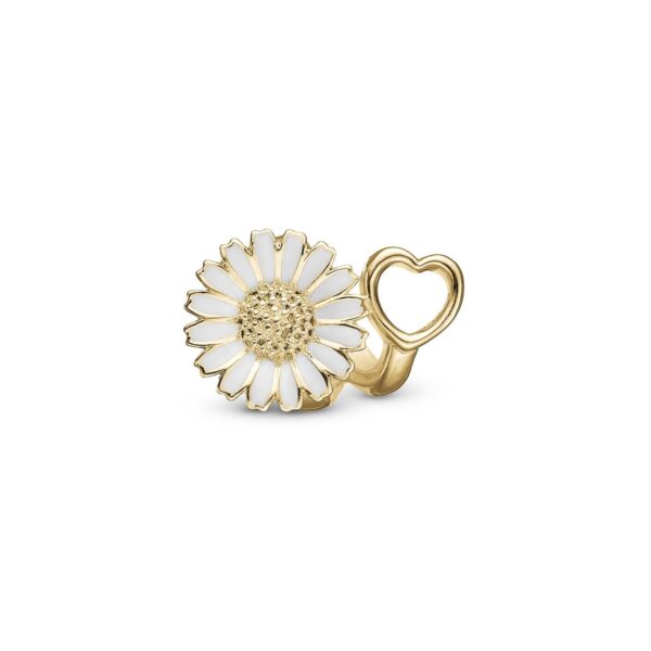 Christina - Marguerit ring Bliss charm, 4 mm Forgyldt sterlingsølv