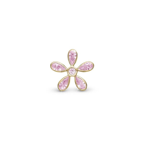 Christina - Magic Flower Pink charm, 6 mm Forgyldt sterlingsølv