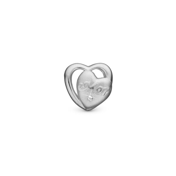 Christina - Mor I love You charm, 6 mm Sterlingsølv