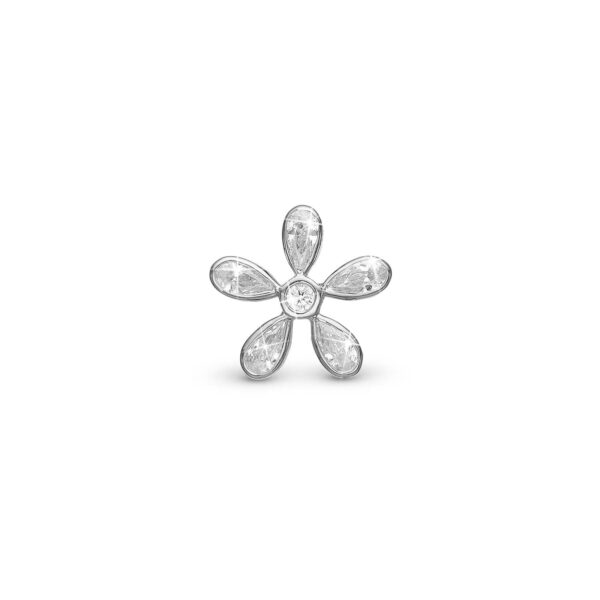 Christina - Magic Flower White charm, 6 mm Sterlingsølv