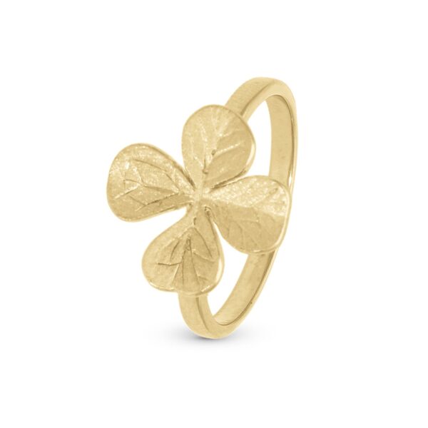 Christina - Four Leaf Clover ring Forgyldt sølv sterlingsølv