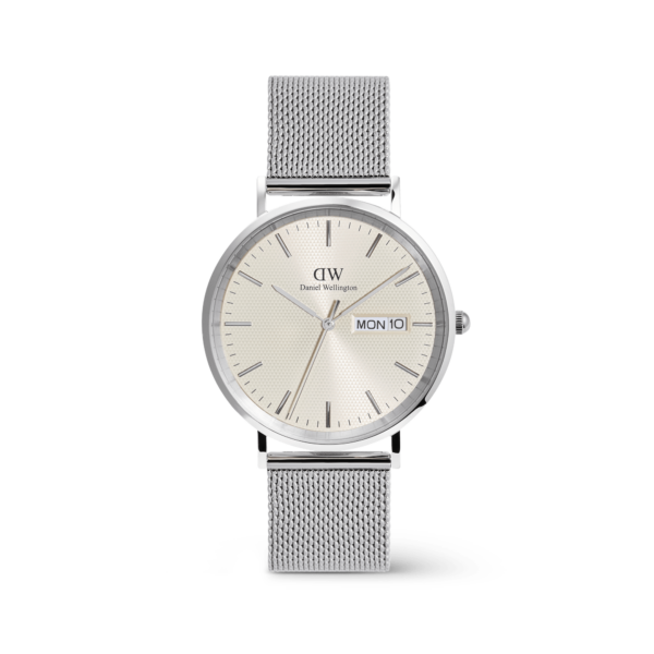 Daniel Wellington DW Watch Classic Day Display Sterling Champagne 40mm Silver