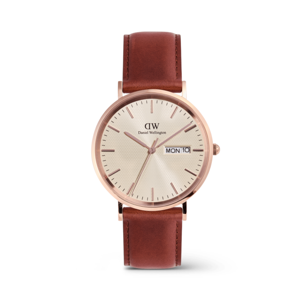 Daniel Wellington DW Watch Classic Day Display St Mawes Rose Gold Champagne 40mm